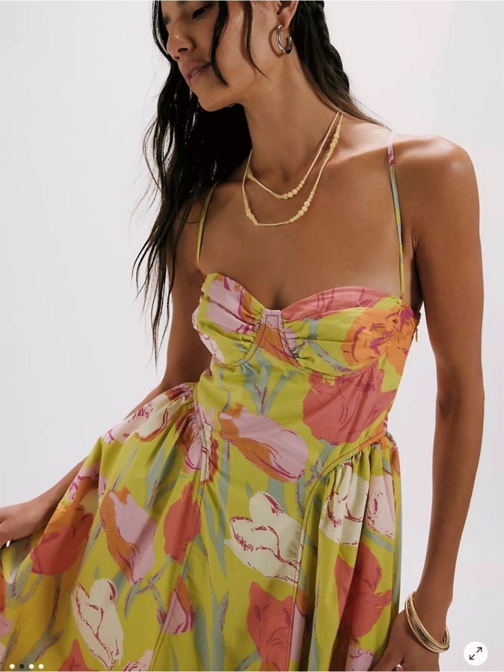 NWT Free People Dafodil Printed Dress